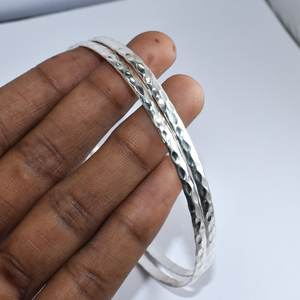 Bracelet de taille réglable en argent sterling 925 naturel solide fait à la main pour les femmes personnalisées - Product Image 2