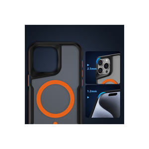 Coque de protection magnétique de luxe pour iPhone 15 Pro XR en silicone liquide avec protection antichoc pour Airbag Stripes - Product Image 2