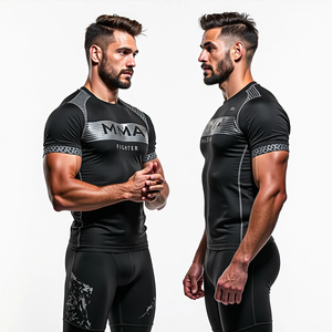 Premium Custom BJJ Rash Guards Impresión por sublimación de alta calidad Durable MMA Rash Guards Perfecto para ropa de entrenamiento - Product Image 1