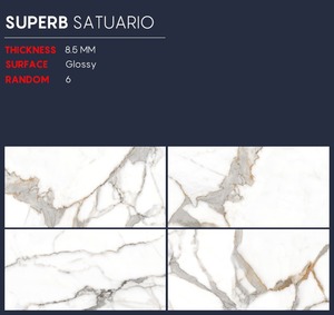 Gran oferta de azulejos de baño de 600x1200mm Porcelanto, azulejo de cerámica brillante para suelo, azulejo de porcelana de mármol blanco estándar para hoteles y hogares - Product Image 4