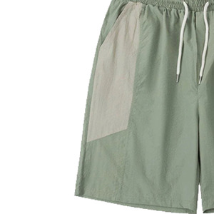 Pantalones cortos informales de calidad con logotipo personalizado, tela elástica para máxima movilidad, patrón bordado llamativo, tipo sólido - Product Image 3
