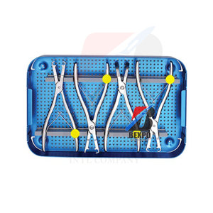 Juego de instrumentos ortopédicos de placa de costilla, Kit de fijación de fractura de pecho quirúrgico Manual de acero inoxidable, quirúrgico - Product Image 2