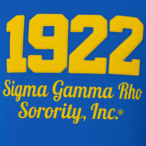 Sweat-shirts à capuche en molleton de coton avec patchs en chenille pour femmes, vente en gros, sororité Sigma Gamma Rho 1922, streetwear, hiver/automne - Product Image 3