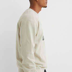 Sweat-shirts décontractés à manches longues pour hommes, personnalisés en gros, avec logo imprimé, en polyester/coton, teinture unie, pour la saison de printemps - Product Image 5