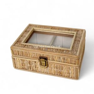 Caja de Almacenamiento de Ratán al por Mayor Hecha a Mano para Productos de Organización del Hogar de Marca Privada - Product Image 3