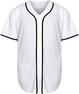 Maillot de baseball pour hommes Chemises boutonnées Uniformes de sport hip-hop à manches courtes Maillot de baseball - Product Image 5