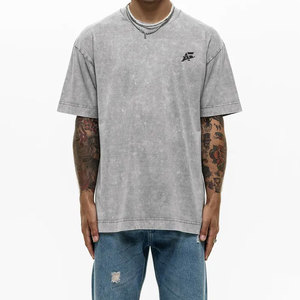 Créez votre propre logo sur des t-shirts délavés pour hommes, vêtements décontractés, dernières tendances en matière de t-shirts délavés pour hommes - Product Image 1