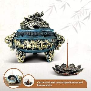 Brûleur d'encens en laiton au design sophistiqué Bakhoor pour la maison, les lieux religieux, utilisation régulière, 100% naturel et durable, ambiance aromatique - Product Image 4