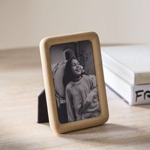 Cadre photo en bois naturel améliorant l'ambiance chaleureuse des espaces de vie, chambre à coucher, bureau, table, étagère, affichage - Product Image 2