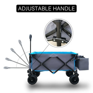 New High-end Listing Shopping Wagon Folding Beach <b>Trolley</b> Cart Baby Folding Wagon Stroller <b>Trolley</b> - Product Image 3