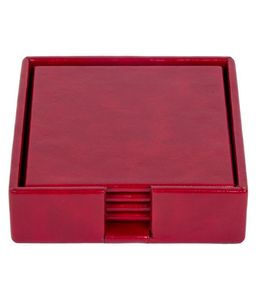 ถาดรองแก้วหนังแท้สำหรับตกแต่งโต๊ะในบ้านผู้จำหน่ายอินเดีย - Product Image 1