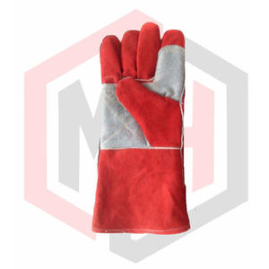 ถุงมือหนังกันกระแทก14นิ้วถุงมือทำงานจากจีนถุงมือหนังแฟชั่น - Product Image 6