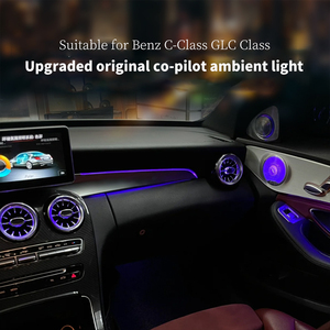 Nuovi Kit di Luci Soffuse Colorate W205 per Mercedes Benz Classe C W205 GLC X253, Aggiornamento Illuminazione Interna con Lampade d'Atmosfera a LED - Product Image 3
