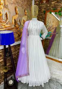 VESTIDO DE FIESTA LOOK CON PANTALÓN Y TRABAJO BORDADO - Product Image 5