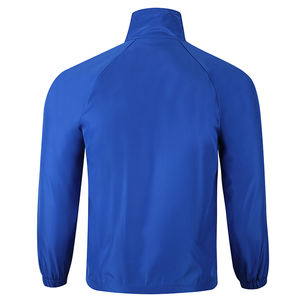Chaqueta cortavientos ligera de ropa deportiva informal con cremallera completa y cuello levantado para hombre con bolsillos recubiertos OEM/ODM disponible - Product Image 3