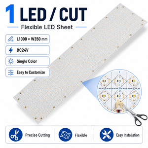 Lámina LED Raymates UL ETL de 1M, Súper Larga, Flexible, con 1 LED, Panel de Luz LED Cortable, DC24V, para Letreros, Cocinas e Islas - Product Image 3