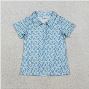 BT1113 Polo bleu Seahorse pour enfants et garçons - Product Image 2
