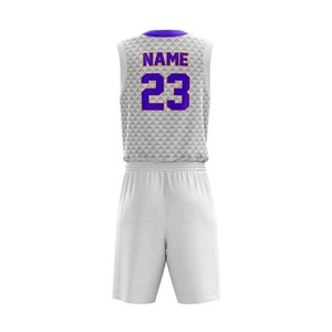 Uniforme de basket-ball de haute qualité en polyester 100% uniforme de basket-ball de sport de plein air personnalisé 2025 - Product Image 2