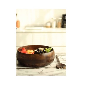 Bol à salade en bois de haute qualité pour fruits ou salades pour saladier de fruits en bois de cuisine durable à bas prix - Product Image 1