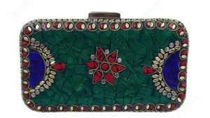 Elegant <b>Mosaic</b> Women Clutch Bag Luxury Wedding Accessory for Modern and Traditional Outfits for Evening and Party Wear - Product Image 6