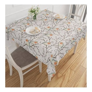 High Quality Rectangle Center Border Printed Farmhouse Waterproof Anti-shrink Soft and Wrinkle Resistant Decorative Table Cloth - Product Image 5