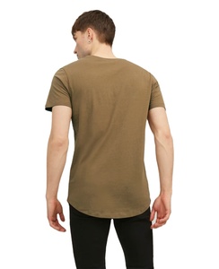 Vente en gros T-shirt uni classique surdimensionné hommes femmes T-shirt graphique 245g vintage lourd - Product Image 3