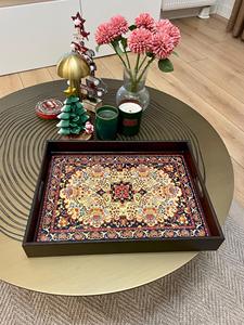 Plateau de service en bois MDF avec revêtement émaillé, design, hôtels et restaurants, articles de cuisine, plateau de table, haute qualité - Product Image 2