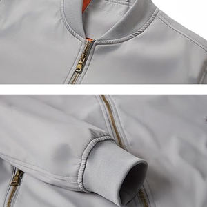 Chaqueta de bombardero de vuelo impermeable ligera y elegante para hombre, nueva cazadora de primavera personalizable con cremallera, prendas de vestir, patrón estampado - Product Image 3