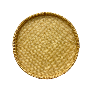 Plateau en bambou en jacinthe d'eau en rotin de qualité supérieure écologique plateau de service de fruits petit déjeuner au lit décor de tenture murale d'invité divertissant - Product Image 1