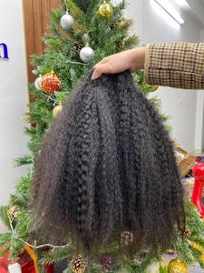 VQ Cheveux Naturels Noirs Non Traités 12A Raw Vierges Vietnamiens Kinky Straight Bundles Weave Extensions de Cheveux Humains - Product Image 6