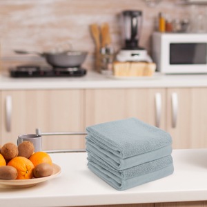 Ensemble de serviettes éponge à un côté 100% coton, serviettes de cuisine en bambou tissées à carreaux conçues sur mesure pour la maison et le commerce - Product Image 4