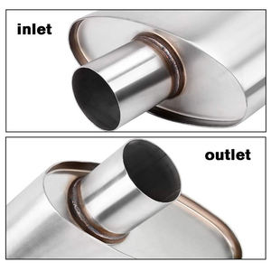 2 '', 2,5'', 3 ''para salida central de entrada compensada Silenciador aluminizado Silenciador de escape <span class=keywords><strong>Flowmaster</strong></span> - Product Image 6
