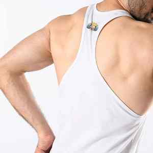 OEM camisetas sin mangas Fitness entrenamiento camiseta Spandex diseño personalizado hombres gimnasio entrenamiento camiseta sin mangas hombres gimnasio camiseta Stringer Muscle Fit - Product Image 5