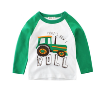 Tenues d'hiver personnalisées pour bébés garçons, ensembles pour enfants, vêtements à manches longues, vêtements décontractés en tricot uni 100% coton, t-shirts