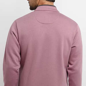 Diseño de logotipo personalizado cremallera 2 piezas deportes al aire libre correr Fitness Top para hombres invierno ropa casual chándal - Product Image 3