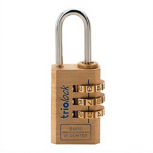 กุญแจรหัส Burg-Waechter Combi Lock 80 ขนาด 40 มม. ตัวล็อคทองเหลือง สำหรับเก็บของ - Product Image 3
