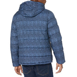 Nouvelle veste matelassée pour homme, hiver, à capuche, col montant, avec logo personnalisé sur le devant, coupe-vent, respirante, écologique, haute qualité - Product Image 2