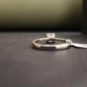 Anillos Elegantes para Mujer, Corte Asscher, Moissanita Creada en Laboratorio, Oro Sólido de 18 Quilates, Acero Inoxidable, Certificación IGI, para Uso Diario - Product Image 5