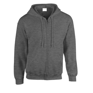 Sudadera con capucha de algodón de calidad con estampado personalizado de Puff 3D de espuma polar en blanco para hombre con cremallera de gran tamaño y cremallera completa - Product Image 6