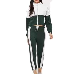 Trajes de chándal de mujer al por mayor ropa deportiva de poliéster en blanco chándal personalizado de nailon de mujer de alta calidad hecho al por mayor 2 piezas 2026 - Product Image 4