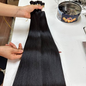 Precio barato 100% extensiones de cabello crudo vietnamita humano virgen productos para el cabello liso a granel - Product Image 1