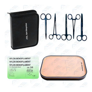 Stainless Steel Scissors Forceps <b>Suture</b> Pad & Training <b>Suture</b> <b>Kit</b> Medic Instrument Complete Surgical <b>Suture</b> Practice <b>Kit</b> - Product Image 1
