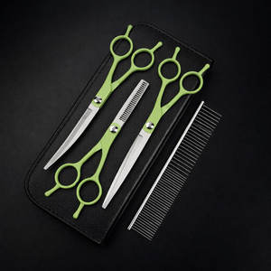 Juego de Tijeras de Aseo para Mascotas de Acero Inoxidable de Primera Calidad, 4 Piezas, con Peine y Estuche de Transporte - Product Image 5