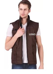 2024 nouvelle mode hommes hiver gilet haute qualité Super chaud épais veste sans manches bulle conception en gros OEM toile tissu - Product Image 3