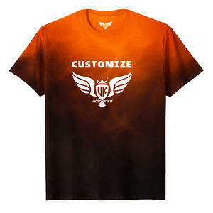 T-shirt à dégradé personnalisé, logo personnalisé, t-shirt bicolore et ombré, streetwear unisexe, impression personnalisée - Product Image 4