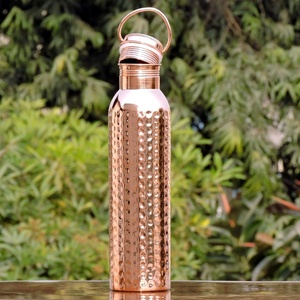 Matte Finish Pure <b>Copper</b> <b>Water</b> <b>Bottle</b> for Ayurvedic Health Benefits Leak Proof Eco Friendly & Durable Design - Product Image 4