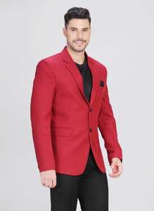 Traje Rojo Clásico para Hombre de Calidad de Exportación, Blazer Elegante para Negocios y Eventos Formales Disponible a un Precio Razonable - Product Image 3