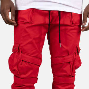 Pantalones Cargo ligeros de alta calidad para hombre, cintura media, suave, antibacteriano, transpirable, material ecológico, recto, informal, lavado - Product Image 6