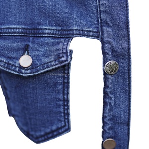 2025 nouvelle mode hommes Denim vestes de haute qualité brodé plaine jean vestes Sherpa polaire en ligne vente en gros - Product Image 5