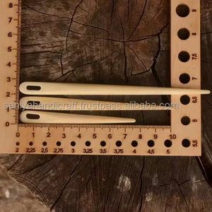 ชุดเข็มกระดูกควายขัดเงาทำมือแบบเป็นมิตรกับสิ่งแวดล้อม ลายสัตว์ 3 ชิ้น สำหรับงานถักแบบเนลไบน์ดิ้ง ศิลปะยุคกลาง การจำลองสถานการณ์แบบไวกิ้ง - Product Image 6